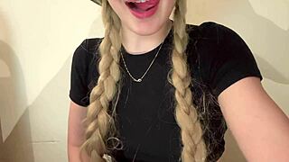 Lil Rose squirted delightfully in her shorts while outdoors on the street.