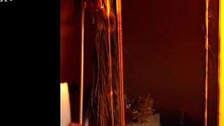 haven of hoarder elton-village with mature amateur in magic mirror on country ranch