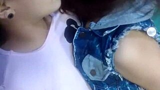 lesbianitas ricas explore soft touches and close embraces in a cozy room with gentle kisses and whispers