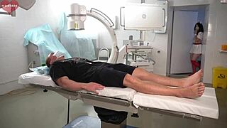 Real Hospital Hot Nurse Craves Doggy and Blowjob Care for Patient