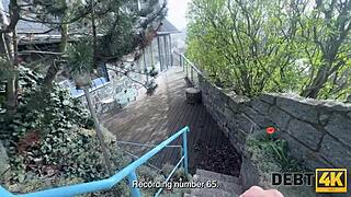 the pregnant czech woman with big natural tits and shaved pussy faces debt surprises in pov