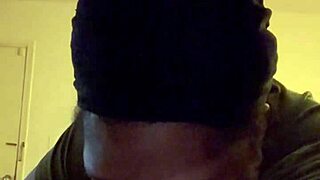 Amateur Bbw With Big Ass And Belly Sucking Huge Black Cock In Bedroom Deepthroat