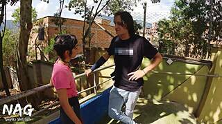 Cindy Luna Gets Approached by Gym Trainer for Cardio Lesson That Turns into Outdoor Anal Fuck and Blowjob Quickie!