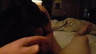 Blonde Sucks Cock in Close-Up Blowjob Action