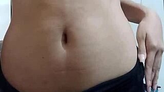 spy cam catches innocent curvy latina teen 18+ with perfect natural tits