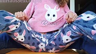 Stepdaddy teases small tits asian teen 18+ with fingering and pussy masturbation!