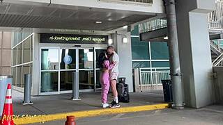 Hey, you think this happy Latina can suck her white boyfriend's cock deep for that big facial?