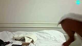 Why Does This Horny Milf Go Topless with Big Tits and Shaved Pussy in Homemade Make-Up Prep?