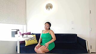 Slutty secretary squirts in the breakroom during her quick solo toy session.