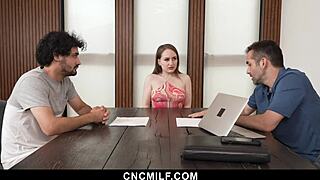 Stepson And Husband Dominate Horny Milf In Bdsm Threeway With Cowgirl Riding And Doggystyle Action