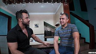 bbw brazilian wife rides big black cock while husband watches as cuckold