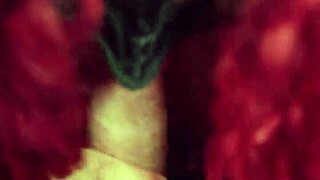 Redhead thick lip BBW gives amazing head in bedroom POV style.