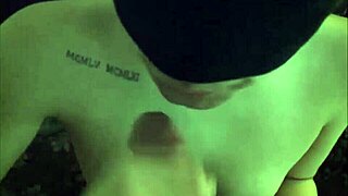 Blindfolded neighbor experiences bondage and old assfucking with condom.