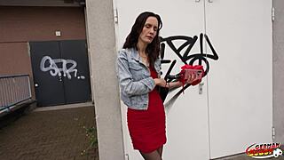 german scout chats with skinny austrian mature mia moon for her first casting fuck