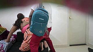 schoolboy cheating with teacher sucking cock caught on hidden cam 😱