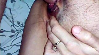 Is your tongue ready to lick my close-up open ass and wet holes in stockings?