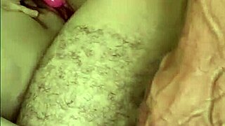 curvy woman with natural tits experiences intense action in the bathroom.