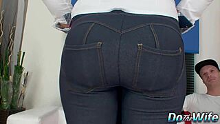 blonde wife barra brass gets ass fucked next to her cuck