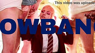 18 Year Old In Costume Sucks Cock Rims Ass And Swallows Cum At Party