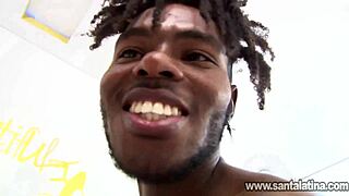 Is this big black cock too much for your tight brunette ass in rough doggystyle?