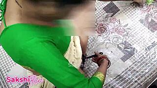 Indian Bahu Shaving Pubic Hair in Room When Sasur Sees and Has Sex