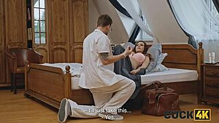 In Cuck4k, Dr. Lovegood seduces a pregnant Czech wife while her husband watches the cheating encounter