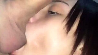 I sucked a young client's big pink cock when he visited my apartment