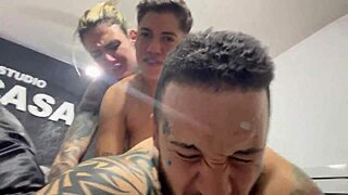 they moaned through deep anal and pussy pounding until cumming together