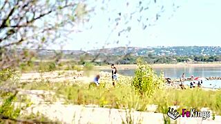 Briseida Myers, let's get horny in the swamp for nudist outdoor quickie fuck, says the European brunette.