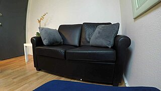 Mia Taylor deepthroats and gags in hardcore pov casting interview with choking.