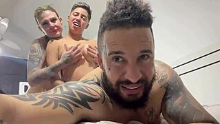 they moaned through deep anal and pussy pounding until cumming together