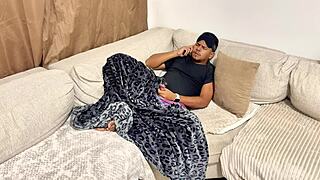 oh wow stepmom tricks colombian stepson into fucking her tight wet pussy with big black cock!