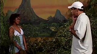 This ebony hooker starts with ball licking and deepthroat before riding cowgirl and getting facial cumshot in the bedroom.