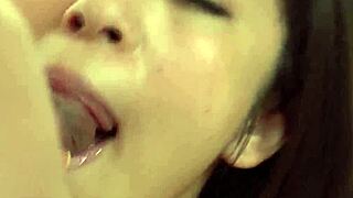 uncensored japanese jav featuring busty wakaba onoue giving deepthroat blowjob