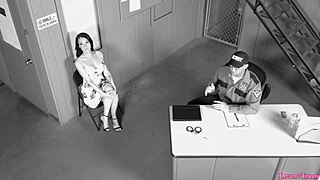 Shoplifter Crossdressing In Lingerie