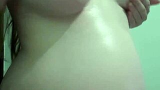pregnant wife enjoys a creamy massage