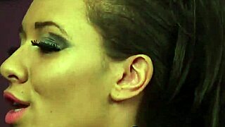 Hey, this naughty hottie gets a cum shot on her face while sucking all the spunk