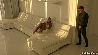 Black Asian teen jumping on red cock?