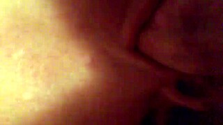 bbw gives blowjob to fat penis and sucks cock in hardcore action. tits bounce wildly during the intense sucking session.