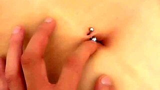 A good finger slides into this beautiful navels tight spot