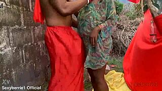 Slutty African Wife Bent Over And Fucked Doggystyle!