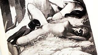 Vintage Erotic Art Showcases Hairy Pussy And Beaver In Retro Style!
