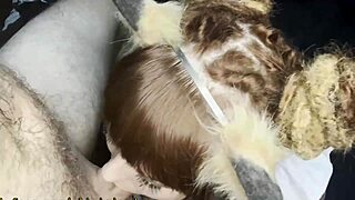Cute Cat Maid Gets Big Dick In Her Throat With Deepthroat Gagging And Cum In Mouth