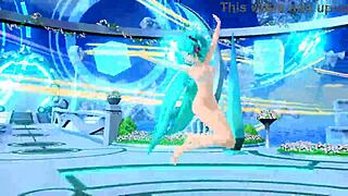 Hatsune Miku Sings Ai No Uta In Project Diva With Full Nude Mod And Goddess Curves Exposed!
