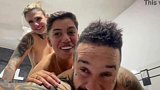 they moaned through deep anal and pussy pounding until cumming together