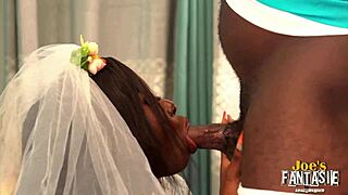 no wedding today with this ebony bride in group orgy blowjobs and doggystyle... 😏👰🏾