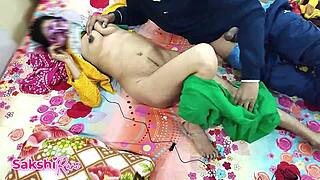 Indian desi couple enjoys full night of hot romance and hardcore sex after toilet quickie.