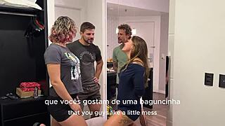 Brazilian Emo Group Turns Dinner Into Swinger Party With Natural Tits And Tattoos