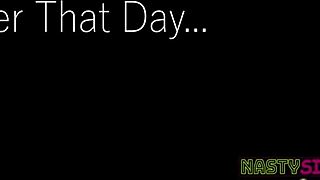 Nasty Stepsis Angel Gostosa Can't Complain with Dick in Her Mouth for Deepthroat Blowjob! Petite Brunette Teen Rides Cowgirl and Takes Cumshot in Bent Over Doggystyle Missionary Sex!