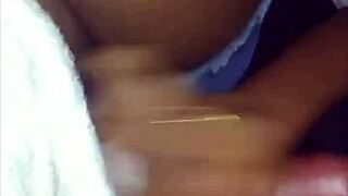 Hey, check out this 18-year-old virgin stepsister giving deepthroat and footjob action with wet feet in homemade video.